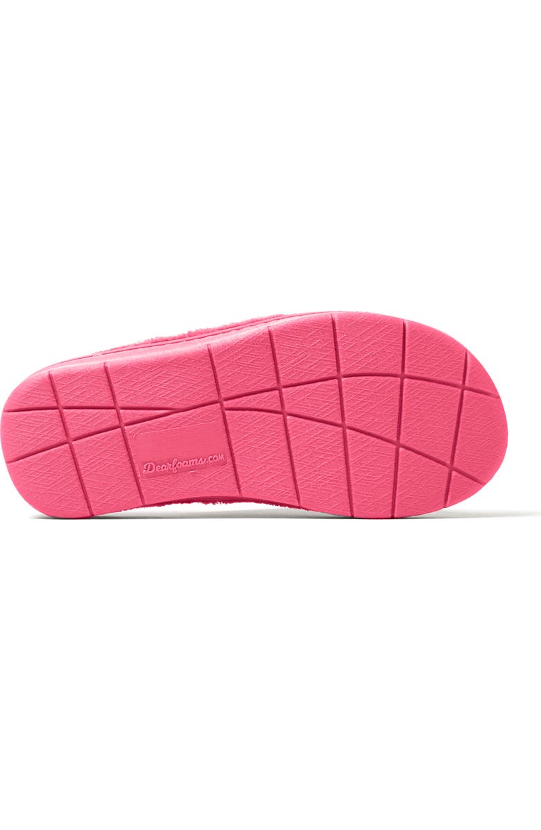 DEARFOAMS Wrenley Terry Thong Flip Flop Slipper, Alternate, color, Paradise Pink