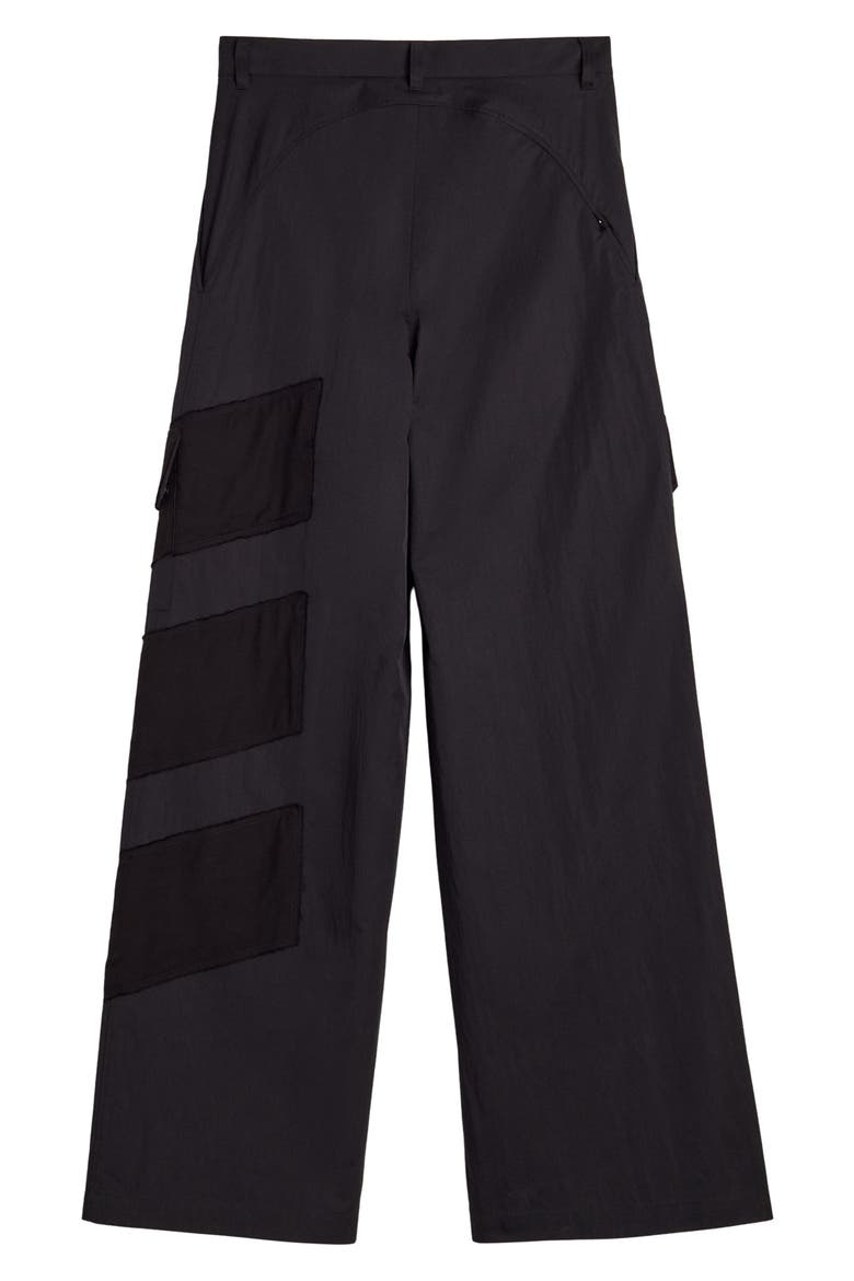 Wide Leg Cargo Pants, Alternate, color, BLACK/