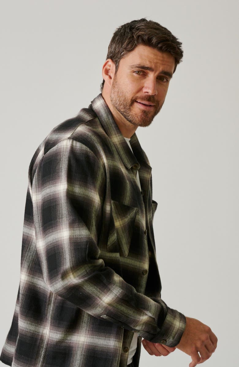 LEISURE LAB Coyote Flannel Button UP, Alternate, color, Wolf