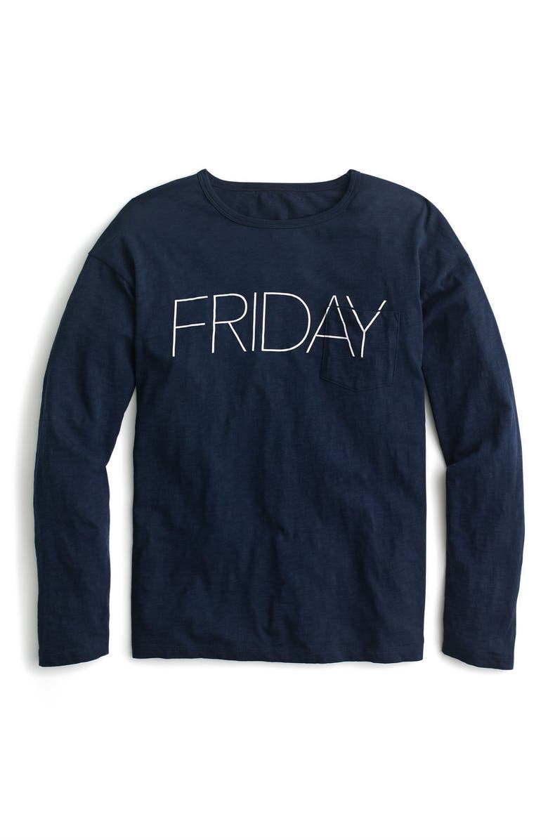 J.Crew Friday Long Sleeve Tee, Alternate, color,