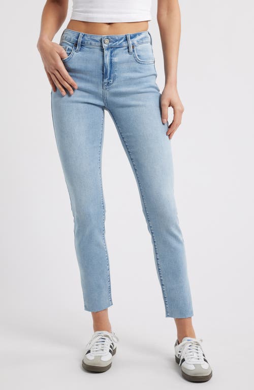 Shop Hidden Jeans Split Raw Hem Skinny Jeans