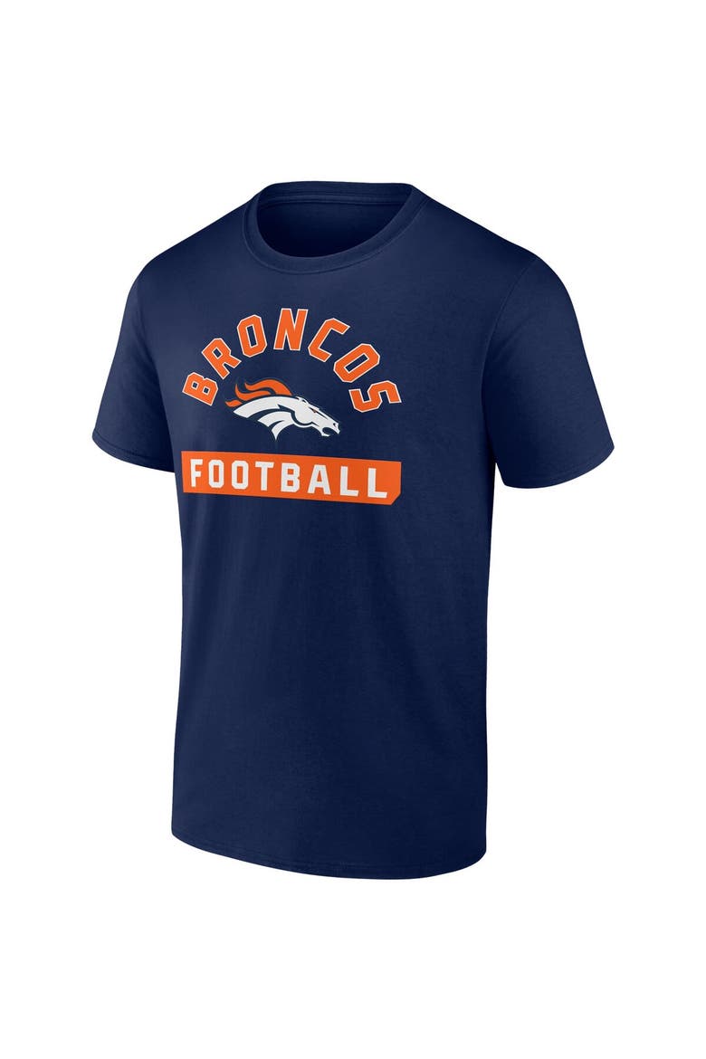 Men's Fanatics Branded Navy/White Denver Broncos Two-Pack 2023 Schedule T-Shirt Combo Set, Alternate, color, Navy