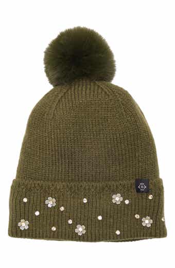 Star Studded Pom Beanie