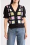 Crochet Square Short Sleeve Cardigan