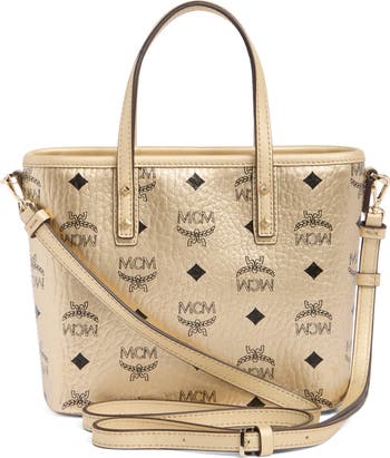 MCM Aren Visetos Metallic Convertible Top Handle Bag Nordstromrack