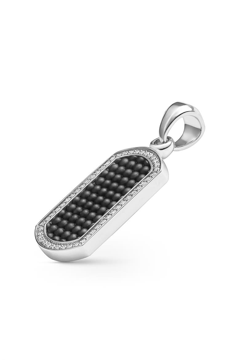 Men's Anthem Diamond Ceramic ID Tag, Alternate, color, BLACK