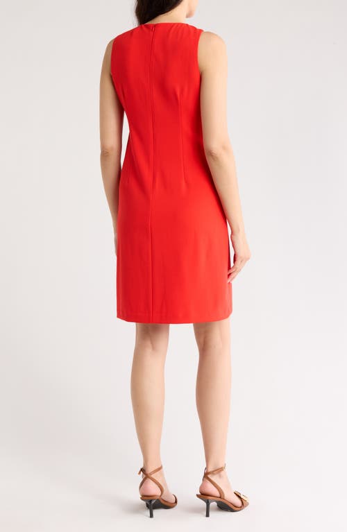 ELIZA J ELIZA J SLEEVELESS SCALLOPED SHIFT DRESS 