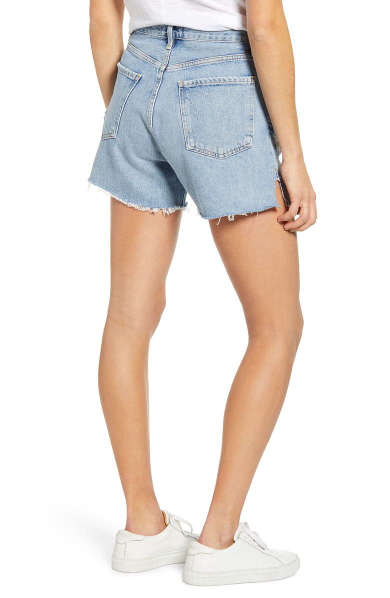 AGOLDE Dee Ultra High Waist Cutoff Denim Shorts, Alternate, color, 
