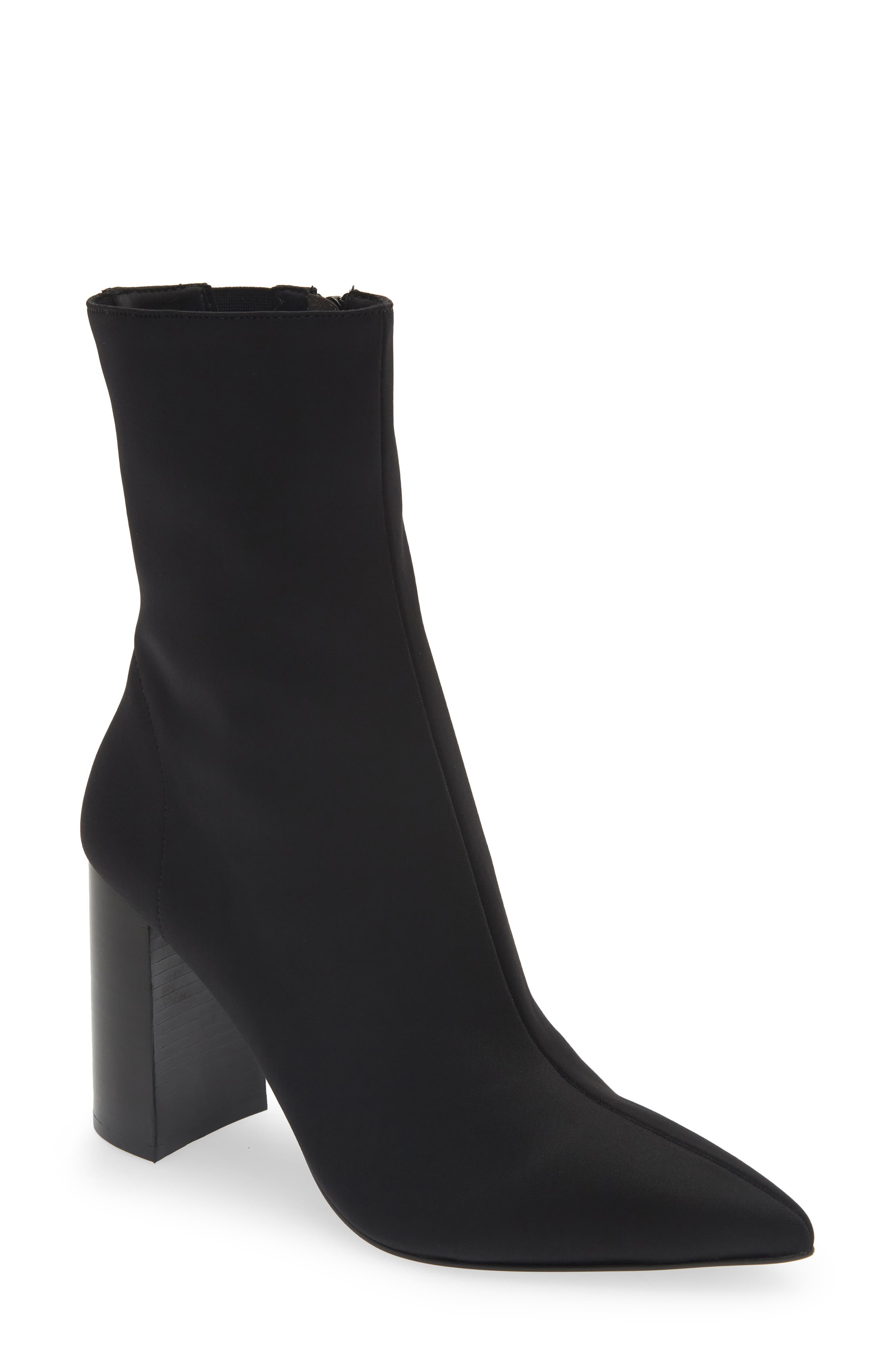 Jeffrey Campbell Siren Bootie, Main, color, Black Neoprene