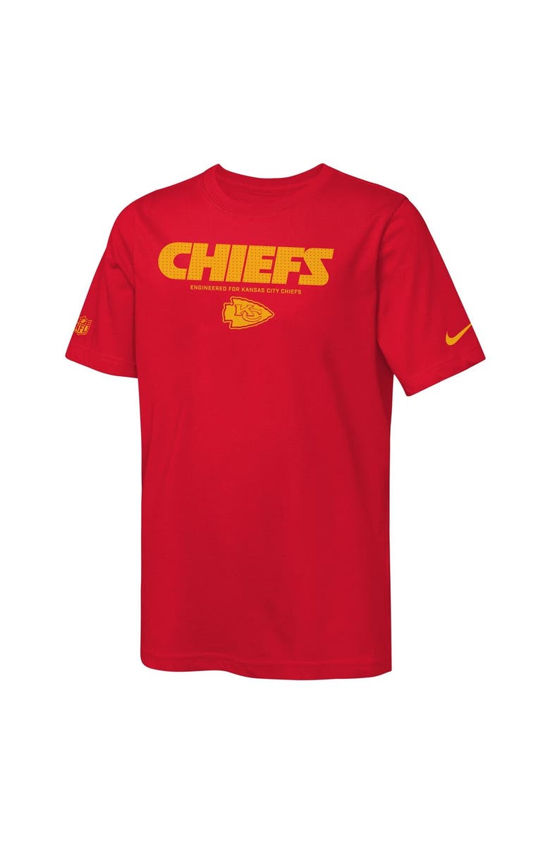 Nike Youth Nike Red Kansas City Chiefs Sideline Team Issue T-Shirt, Alternate, color, Red