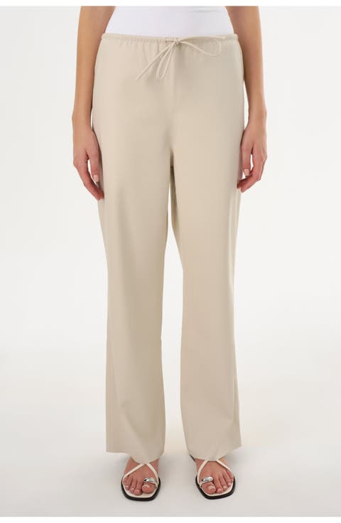 FAITH | Faux Leather Relaxed Pant