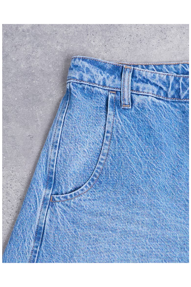High Waist Barrel Jeans, Alternate, color, MEDIUM BLUE