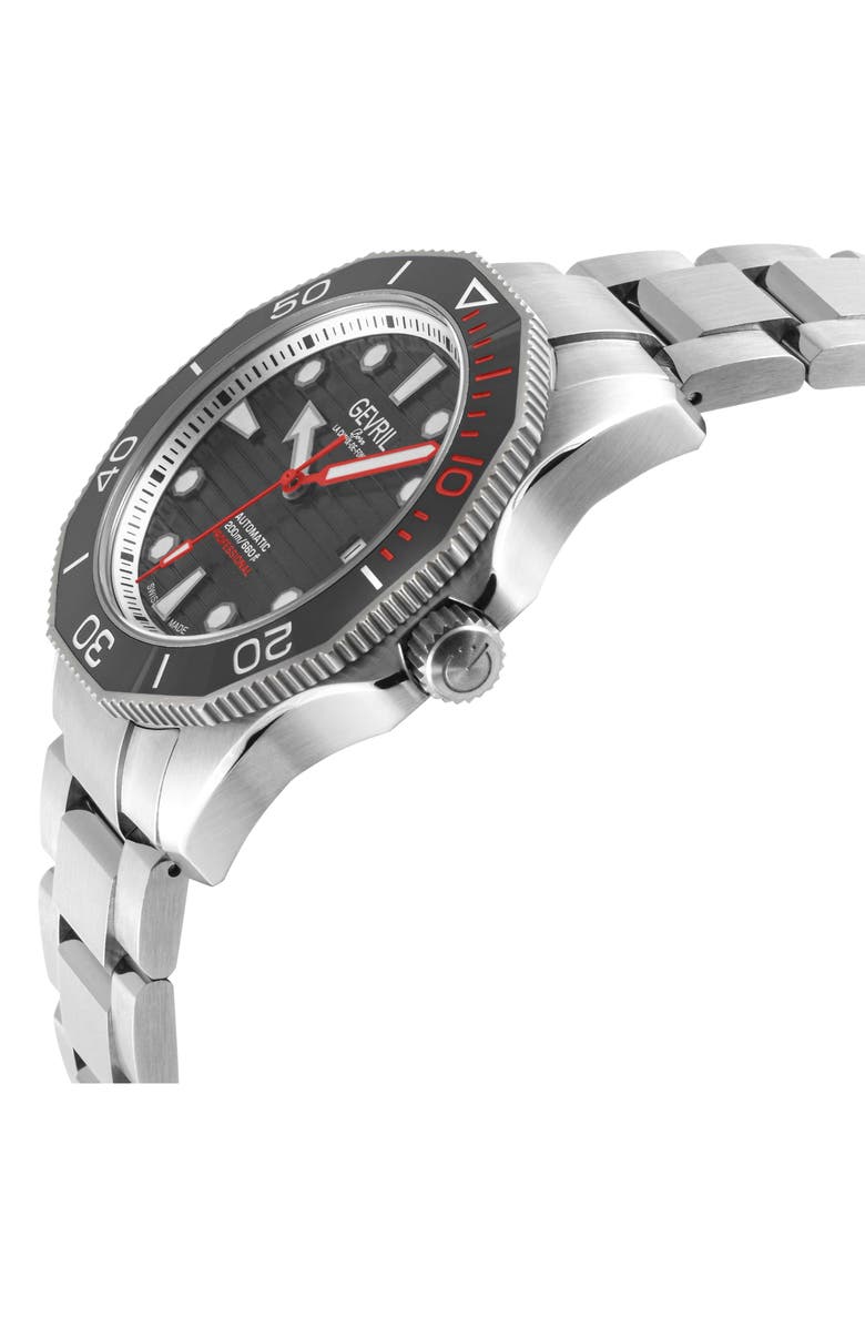 GEVRIL Pier 90 Swiss Automatic Bracelet Watch, 42mm, Alternate, color, 