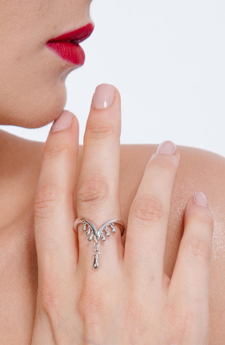 Lucy Quartermaine Wishbone Ring, Alternate, color, Sterling Silver