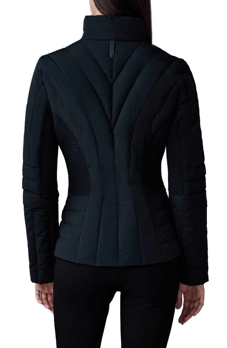 Mackage Alma Smocked Panel Down Jacket, Alternate, color, 