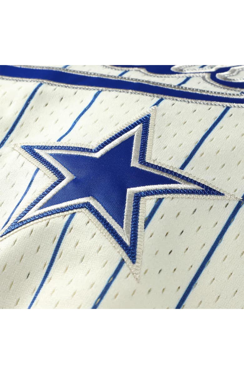 Mitchell & Ness Men's Mitchell & Ness Emmitt Smith Cream Dallas Cowboys Name & Number Mesh Button-Up Baseball Jersey, Alternate, color, Cream