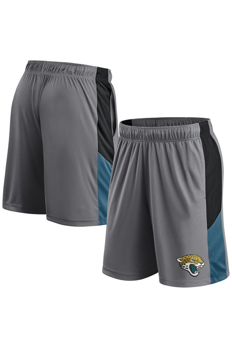 Men's Fanatics Branded Gray Jacksonville Jaguars Primary Logo Shorts, Main, color, Gray