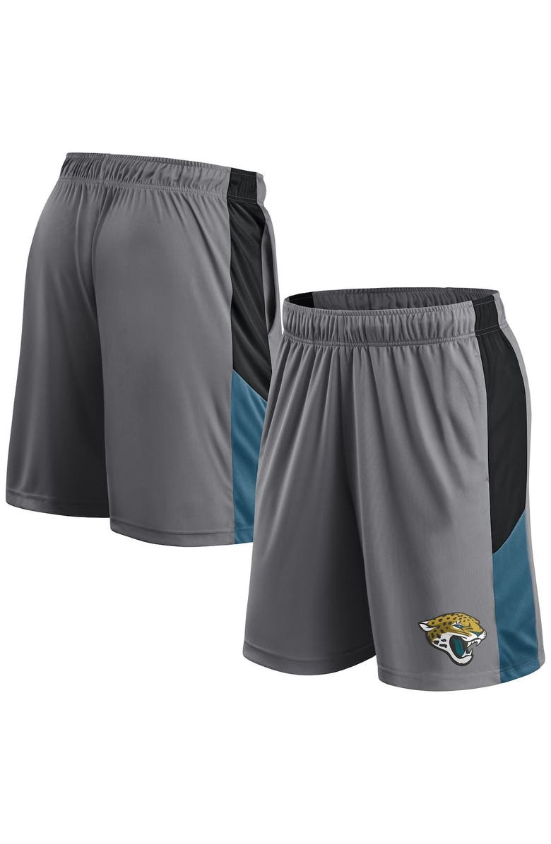 FANATICS Men's Fanatics Branded Gray Jacksonville Jaguars Primary Logo Shorts, Main, color, 