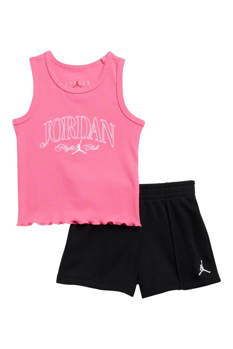 Kids' Rib Tank & Shorts Set, Main, color, BLACK