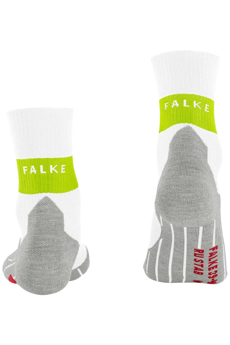 RU Compression Stabilizing Running Socks, Alternate, color, White