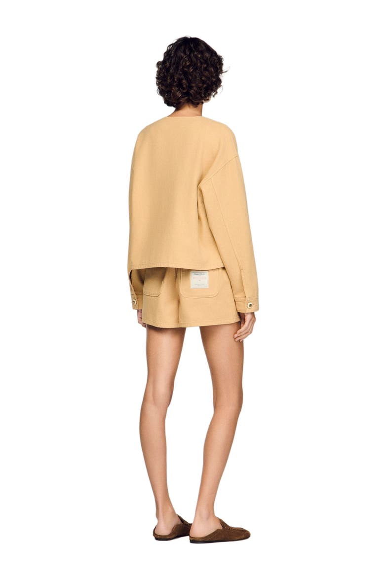 Denim jacket, Alternate, color, Beige