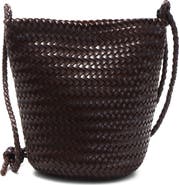 Adornia Woven Faux Leather Shoulder Bag