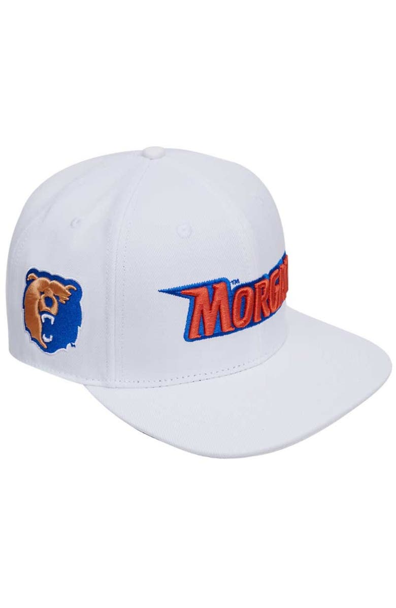 PRO STANDARD Men's Pro Standard White Morgan State Bears  Evergreen Wool Snapback Hat, Alternate, color, 