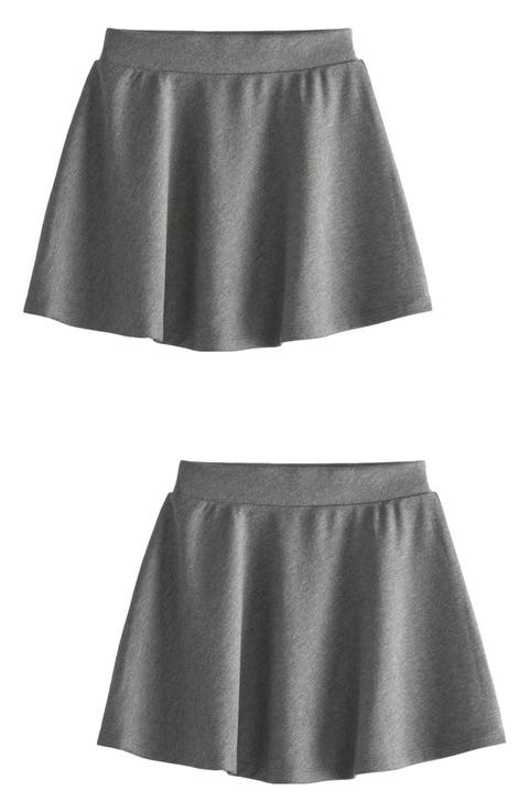 Kids' 2-Pack Pull-On Jersey Skirts