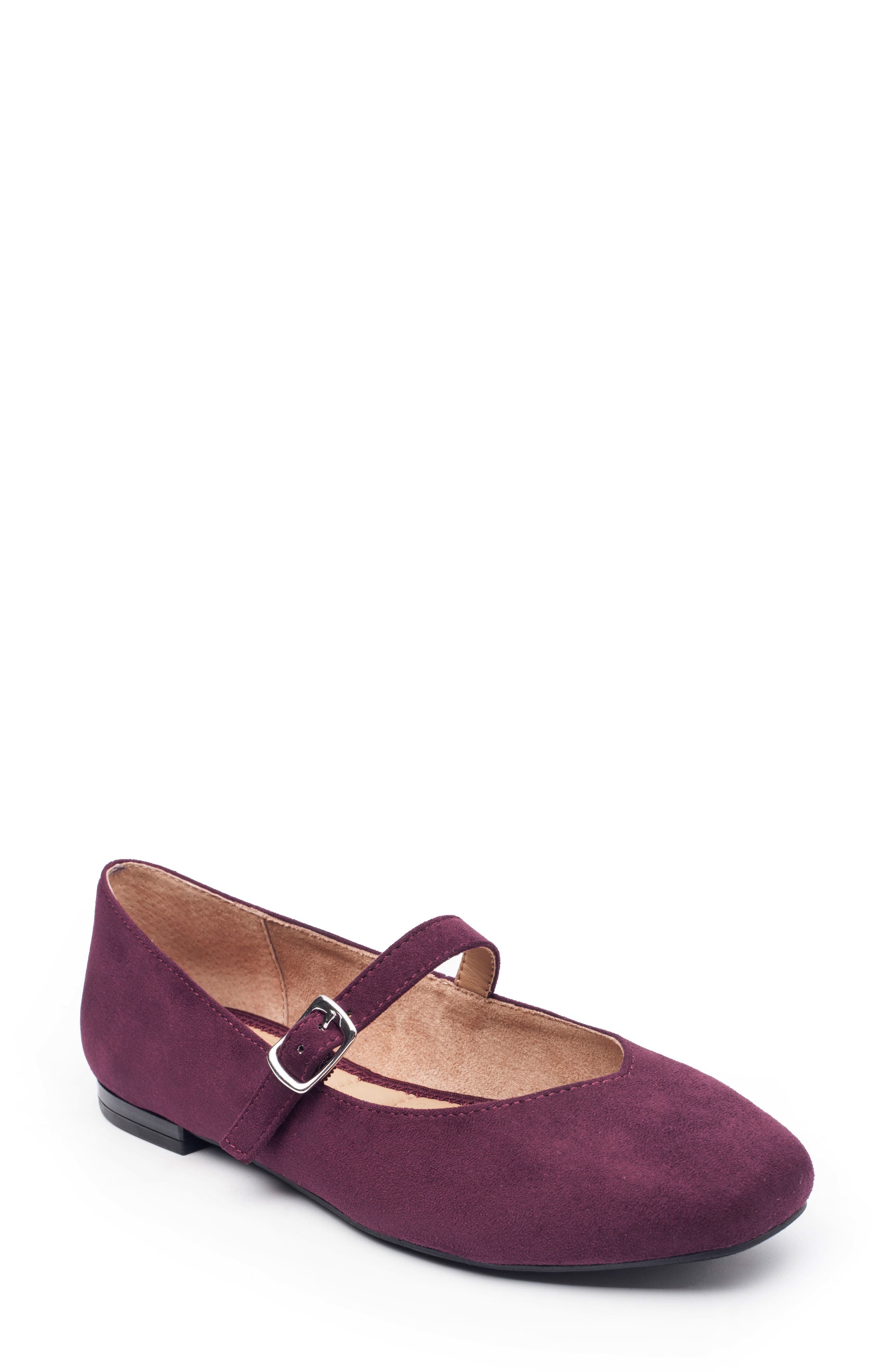 Me Too Sasha Mary Jane Flat, Main, color, Japanese Eggplant