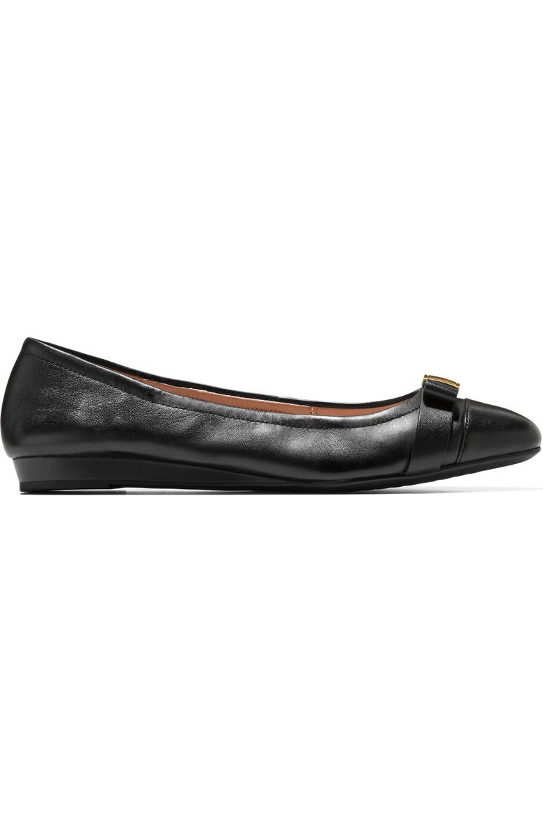 Cole Haan Go-To Tova Ballet Flat, Alternate, color, Black Leather