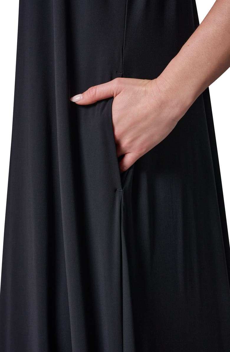 Donna Karan New York Sleeveless Midi Dress, Alternate, color, Black