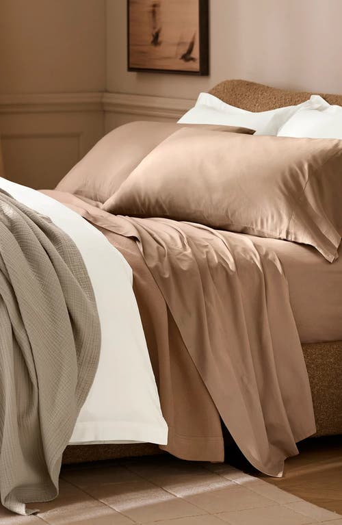 Boll & Branch Signature Hemmed Sheet Set In Brown
