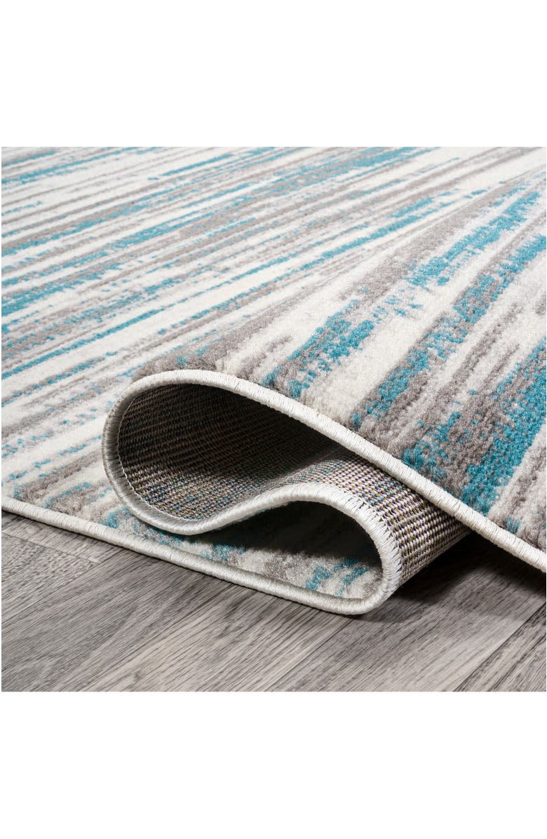 JONATHAN Y Speer Abstract Linear Stripe Area Rug, Alternate, color, Gray/Blue