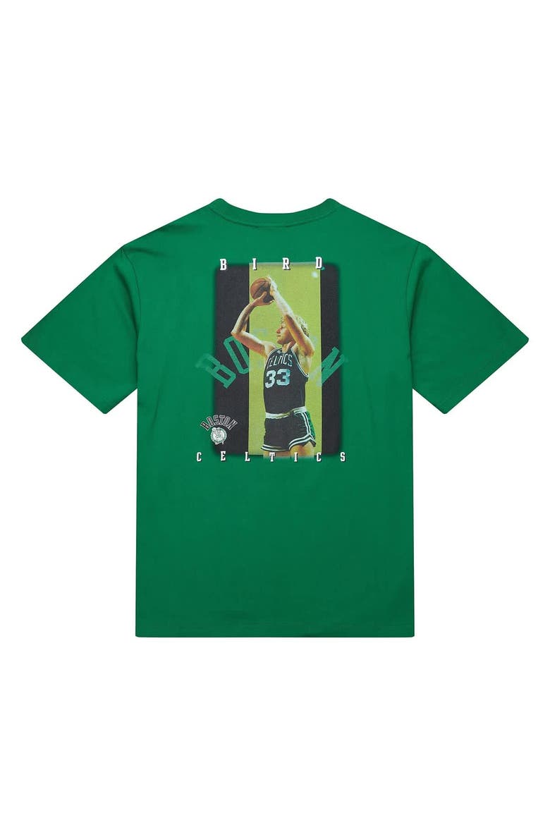 Men's Mitchell & Ness Larry Bird Kelly Green Boston Celtics Hardwood Classics NBA Legends T-Shirt, Alternate, color, Kelly Green