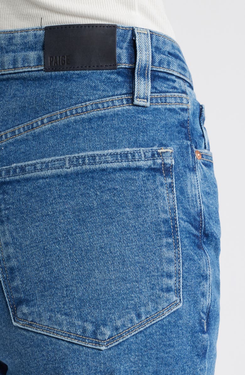 PAIGE Billy High Waist Crop Straight Leg Jeans, Alternate, color, Moonchild