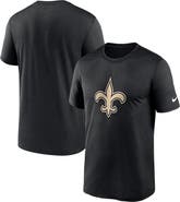 Nike Men's Nike  Black New Orleans Saints Legend Logo Performance T-Shirt