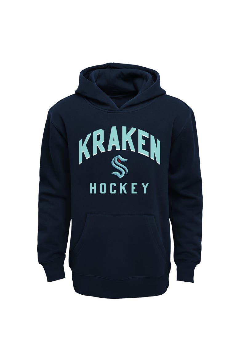 Toddler Navy/Heather Gray Seattle Kraken Play by Play Pullover Hoodie & Pants Set, Alternate, color, Navy