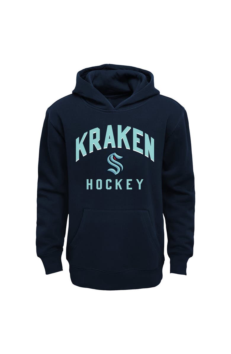 Outerstuff Toddler Navy/Heather Gray Seattle Kraken Play by Play Pullover Hoodie & Pants Set, Alternate, color, Navy