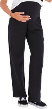 Accouchée Simply Cool Foldover Waistband Stretch Cotton Jogger Pants