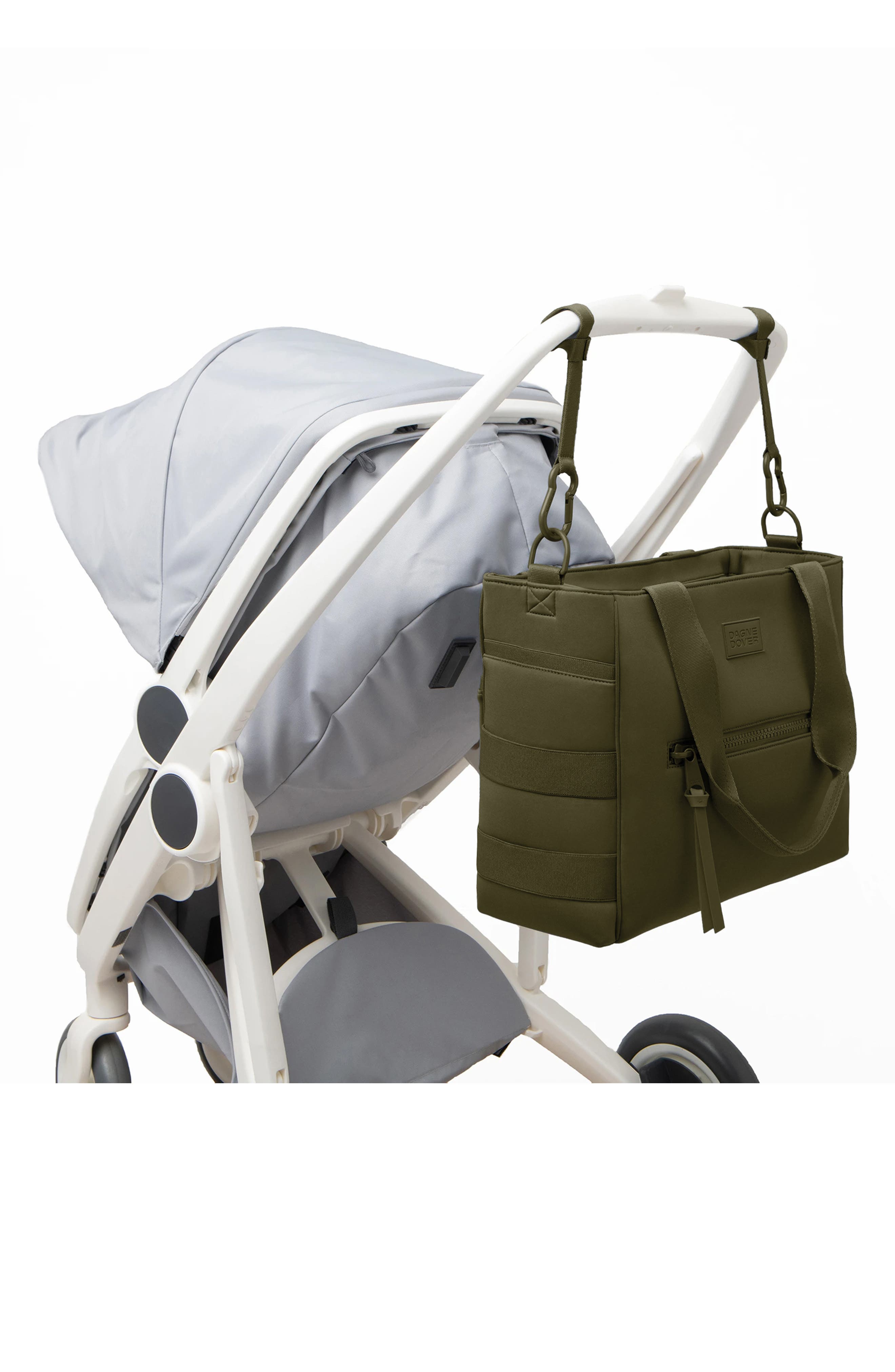 Dagne Dover Large Wade Diaper Tote, Alternate, color, Dark Moss
