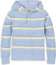 Hope & Henry Kids' Organic French Terry Henley Hoodie