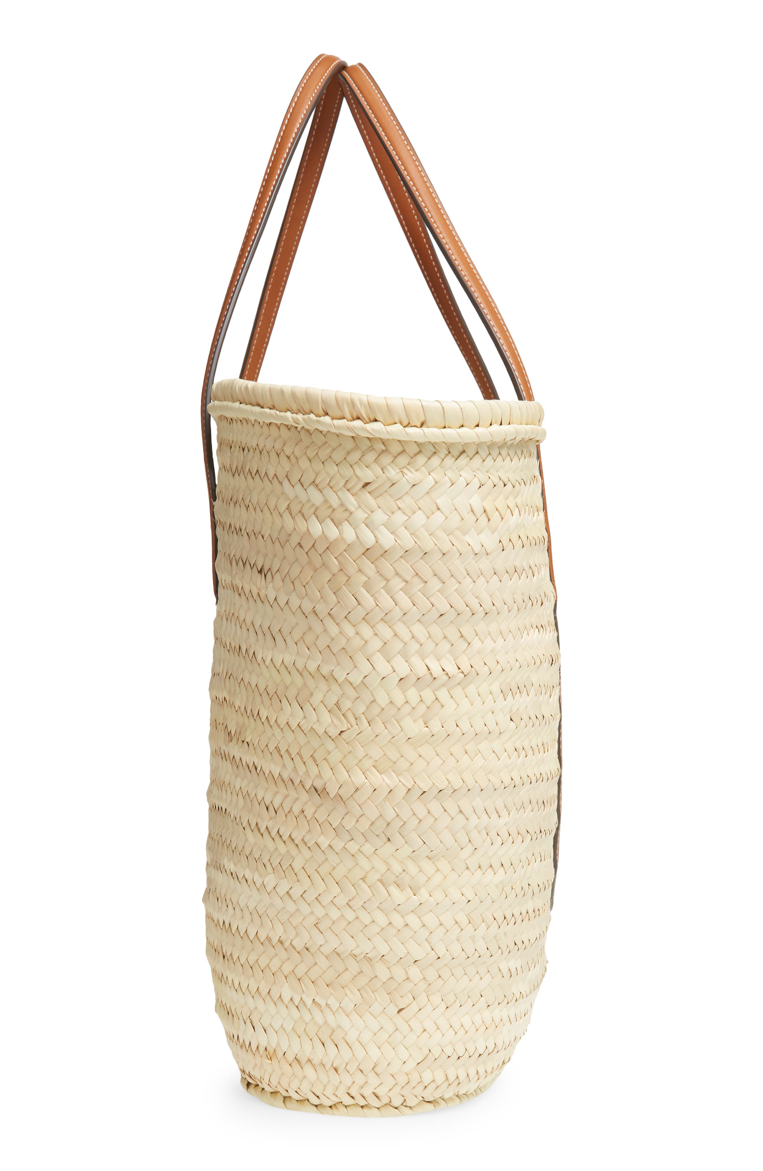 Tory Burch Ella Straw Basket Tote, Alternate, color, 