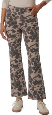 KUT from the Kloth Kelsey Raw Hem High Waist Ankle Flare Jeans