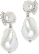 Anzie Cléo Baroque Pearl Drop Earrings