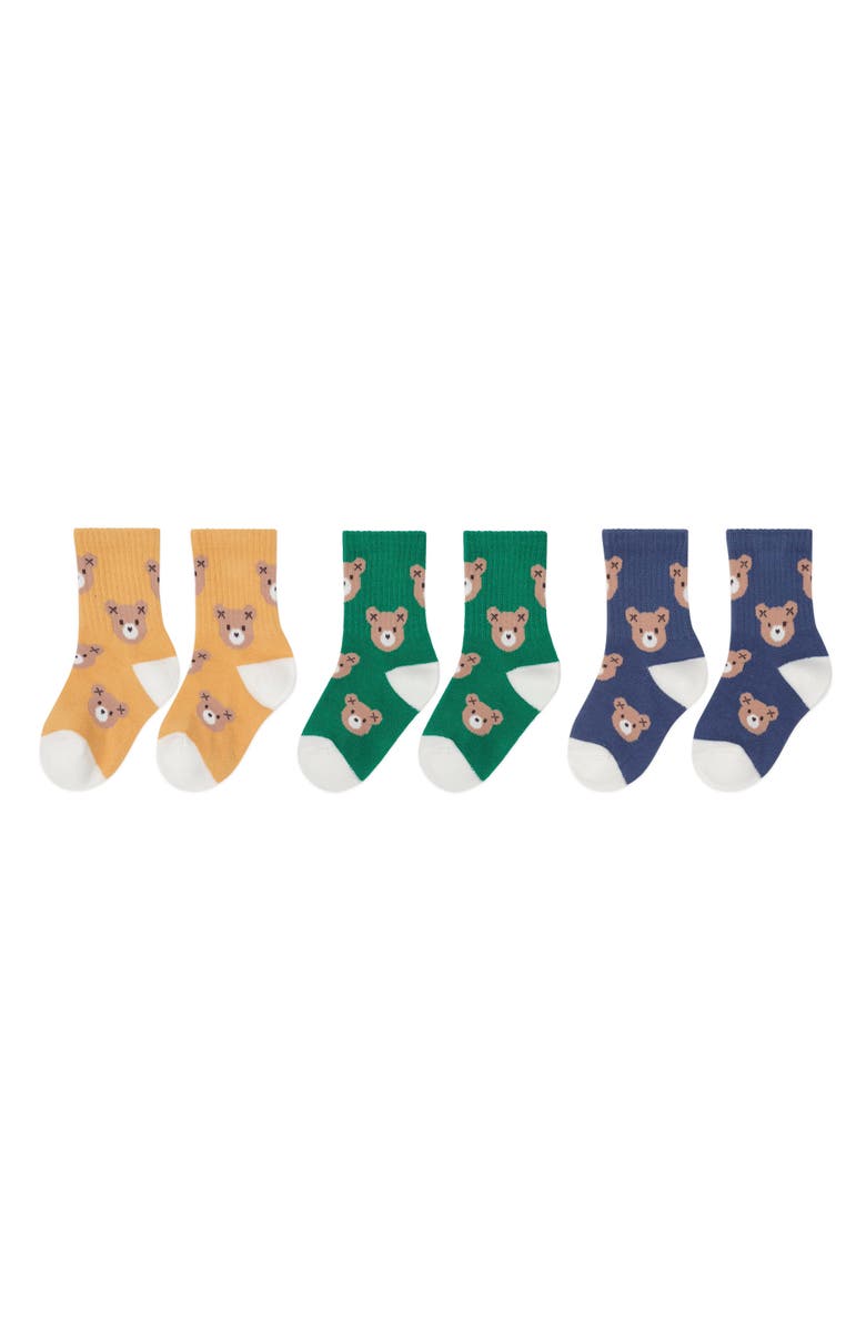 Huxbaby 3Pk Huxbear Sport Sock, Main, color, Multi