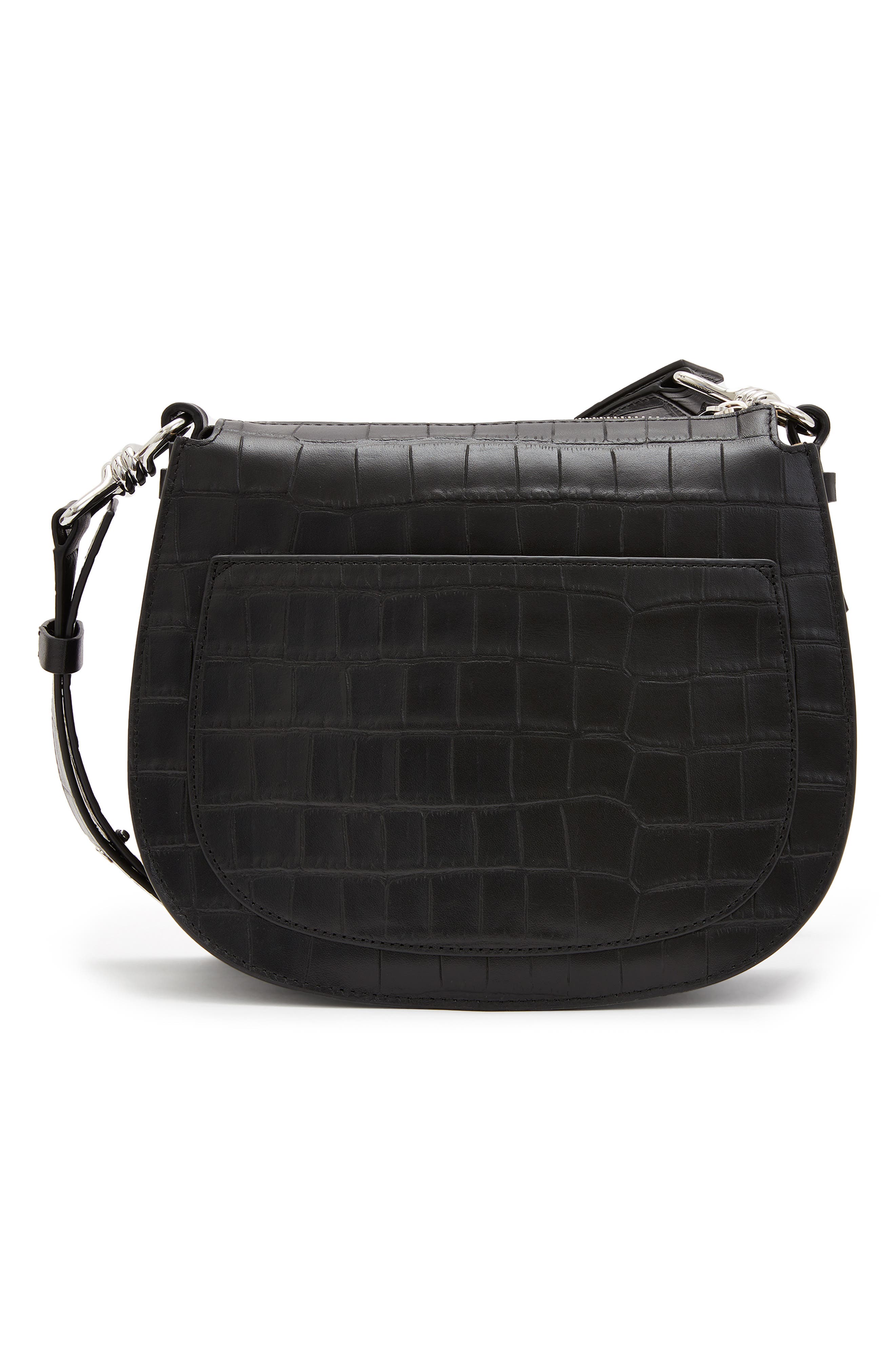 AllSaints Captain Leather Crossbody Bag, Alternate, color, 