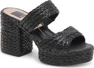 Dolce Vita Latoya Raffia Platform Sandal