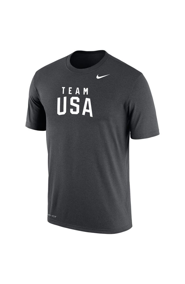 Nike Men's Nike Anthracite Team USA Olympic Team Performance T-Shirt, Alternate, color, 