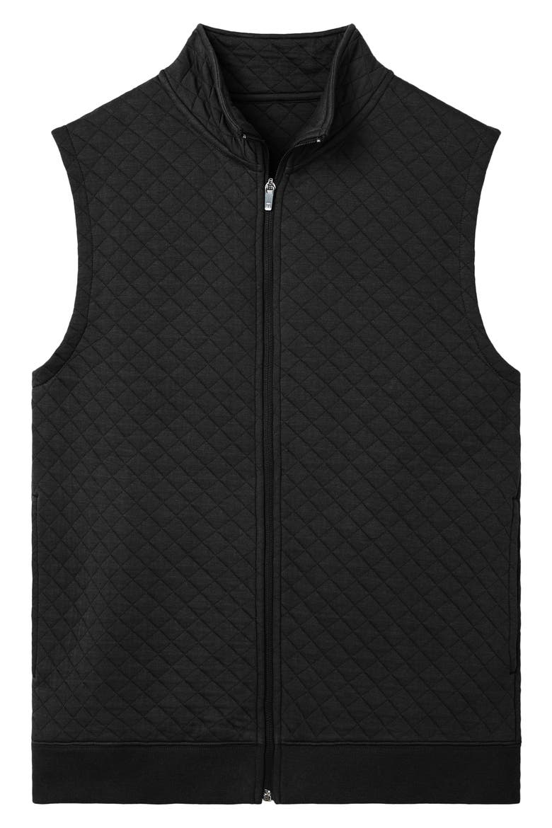 Quilted Vest, Alternate, color, BLACK