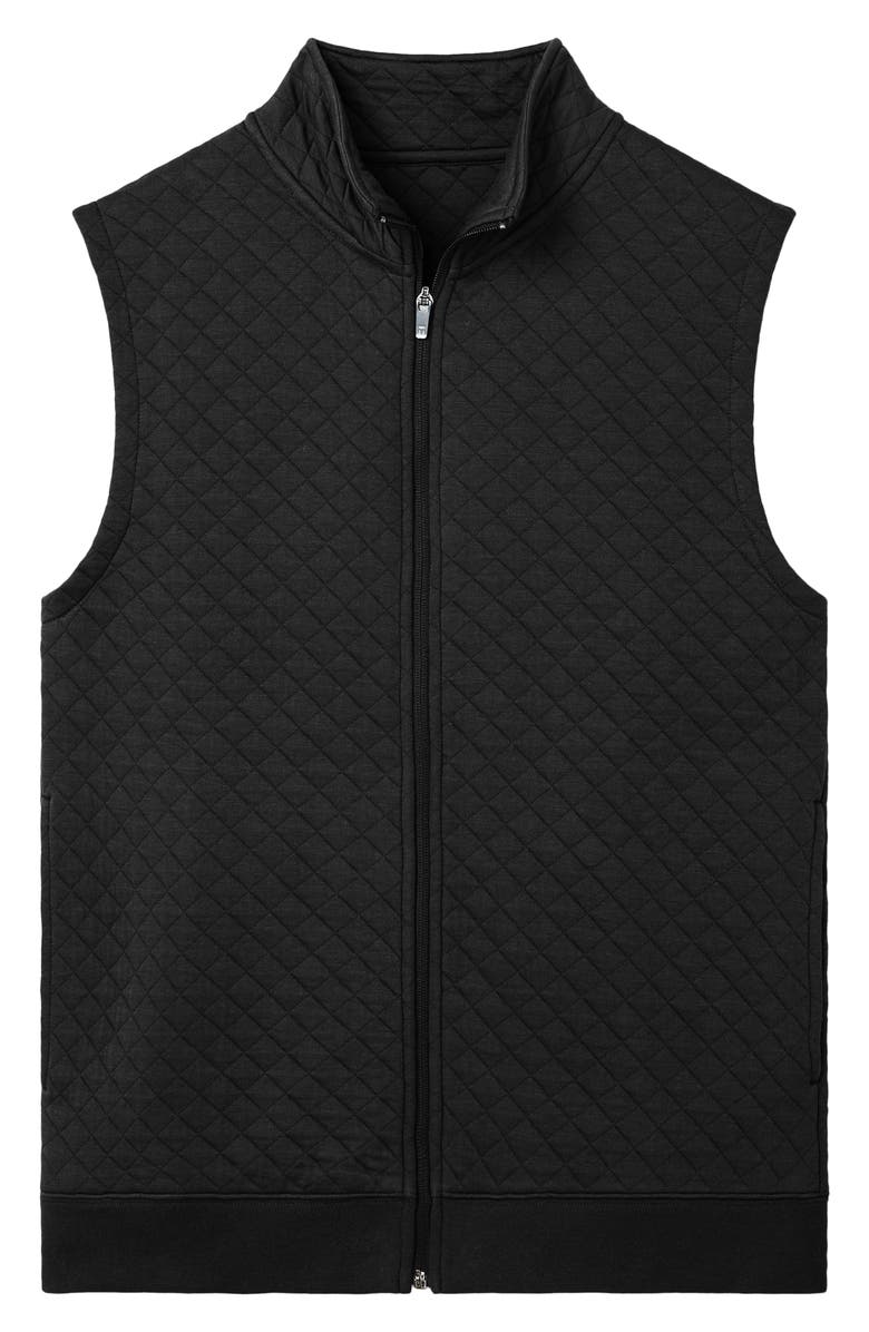 Tommy John Quilted Vest, Alternate, color, Black